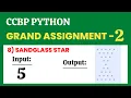 Sandglass Star Grand Assignment - 2 Python NxtWave CCBP 4 0