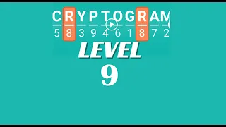 Cryptogram Level 9 Answers Go Answer