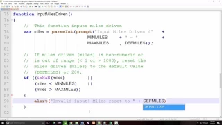 JavaScript MPG Program - Chapter03