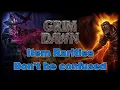 Item Rarities - Don t be confused