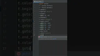 Python Turtle Tutorial - Draw Windows logo with Python