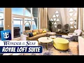 Wonder of the Seas | Royal Loft Suite Full Walkthrough Tour \u0026 Review 4K | Royal Caribbean