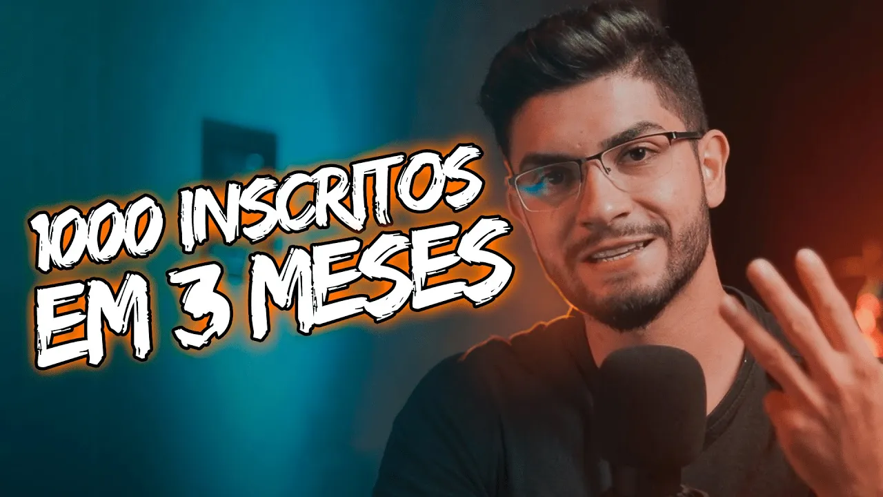 Como eu Ganhei 1000 Inscritos Em 3 Meses (Método Completo)