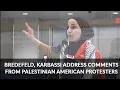 Bredefeld Karbassi Address Comments From Palestinian American Protesters