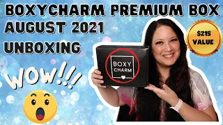 boxycharm premium box august 2021 unboxing u0026 1st impressions 215value theme go all out