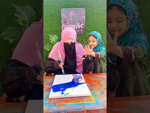 Allah (الله)❤️Name Calligraphy with Kaaba Painting 🕋| Using Stencil Spray Pain#shorts