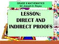 DIRECT AND INDIRECT PROOFS GRADE 8 MATH TAGLISH