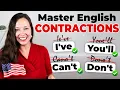 Master English Contractions English speaking lesson