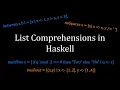 List Comprehensions in Haskell