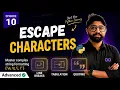 Python Escape Characters Explained Strings Escape Sequences Learn Python Episode 10