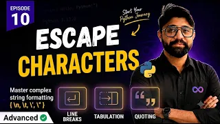 Python Escape Characters Explained Strings Escape Sequences Learn Python Episode 10
