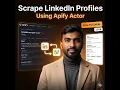 How to Scrape LinkedIn Personal Profiles Using an Apify Actor