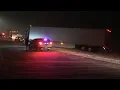 Burlington CO Night I70 Snow Travel Hazards - 2019