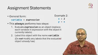 Lec 29 Assignment statements in Python