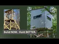 Build It Now Hunt Better Later 6x6 DIY 2-Man Deer Blind Off-Season Project
