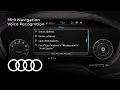 Audi Tech Tutorial MMI Navigation Voice Recognition Online Destinations