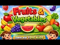 Lagu Learn Fruits and Vegetables Names for Kids | Kids Learning Video | YOYO KIDS