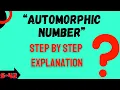 What is Automorphic Number Automorphic Number program Automorphic Number