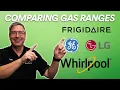 Comparing Gas Ranges from 4 Different Brands from 1 000 to 1 500