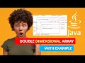 JAVA DOUBLE DIMENSIONAL ARRAY JAVA ARRAY WITH EXAMPLE JAVA PROGRAMMING TUTORIAL 29
