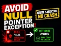 How to Avoid Null Pointer Exception