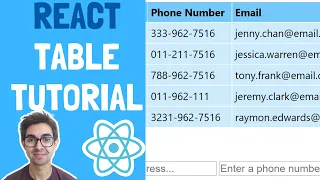 Create a Table in React Learn how to view add delete and edit rows in a table from Scratch