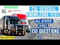 CDL GENERAL KNOWLEDGE PRACTICE TEST PREP UPDATED 2026 CDL PERMIT EXAM CHEAT SHEET