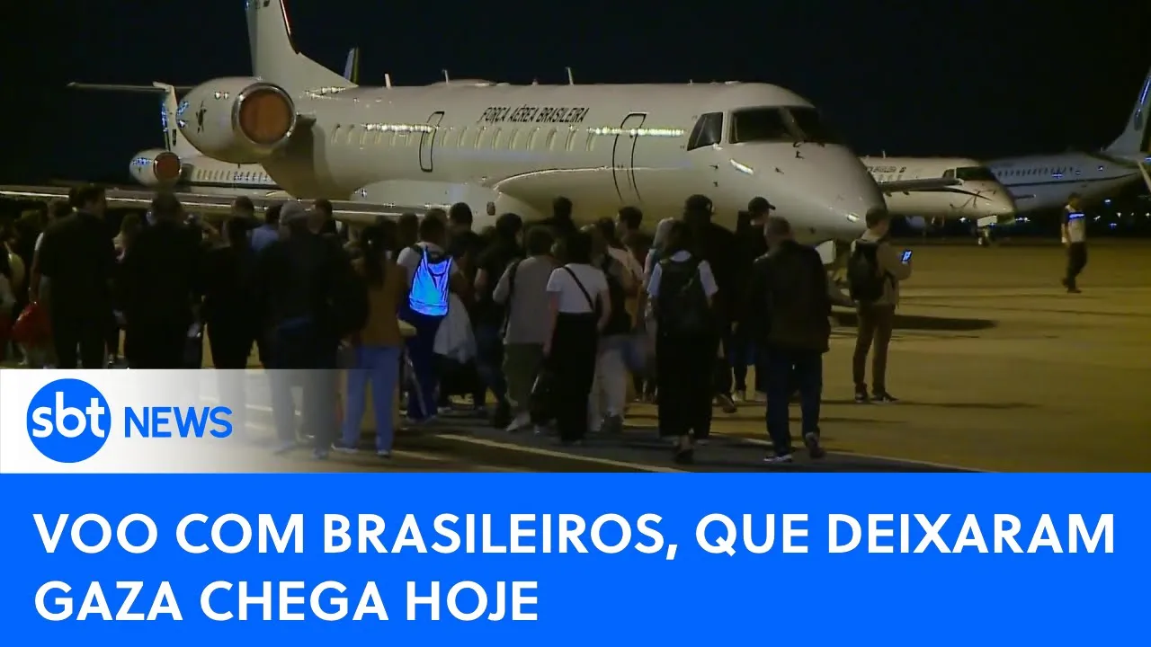 Brasileiros que conseguiram deixar a Faixa de Gaza estão a caminho do Brasil|#SBTNewsnaTV (13/11/23)