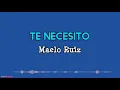 TE NECESITO - Maelo Ruiz/Letra/Salsa/Cali