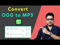 How to convert ogg file to mp3 || Whatsapp voice recording ogg file to mp3 || Whatsapp tricks 2024