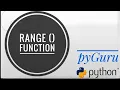 pyBasics 39 Range function pyGuru