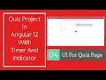 Quiz Project In Angular 12 Tutorial Step-by-step UI For Quiz Page
