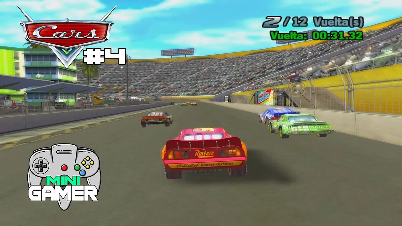 MCQUEEN vs CHICK HICKS | Disney Pixar Cars  | videojuego de CARRERAS para niños