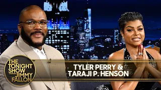 tyler perry and taraji p henson talk straw beyonc s cowboy carter tour and met gala outfits