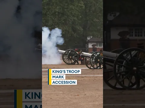 41 gun salute marks King's reign anniversary