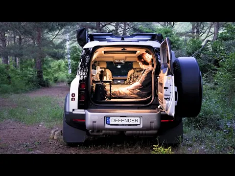 Download MP3 STEALTH CAR CAMPING in the SECRET FOREST [ LAND ROVER NEW DEFENDER 110 ]