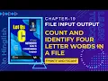 Let us C Solutions C Programming How to Count and display 4 letter words in file in C language