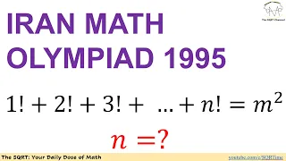 Factorial and Perfect Square - - Iran Math Olympiad 1995