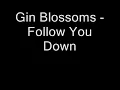Gin Blossoms - Follow You Down