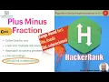 6 PlusMinusFraction Hackerrank C Algorithm Solution