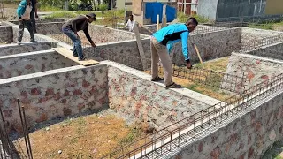 Pembesian sloof pondasi rumah 1 lantai ukuran 13x15m