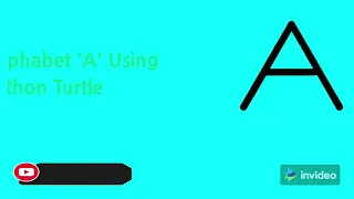 Draw letter A using Python Turtle python turtle python turtle graphics