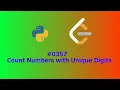 No Sound Leetcode 357 Count Numbers with Unique Digits