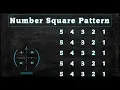 113 Number Square Pattern without any pre-defined method using while loop in Python