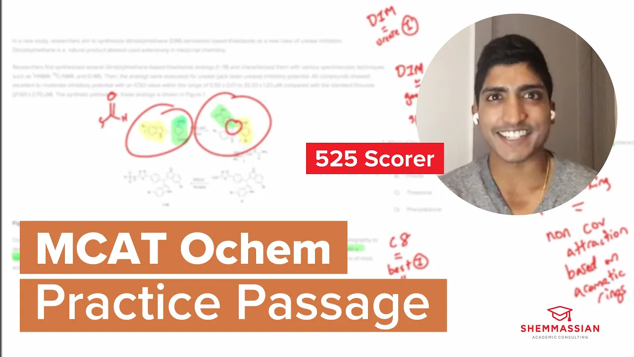 MCAT Orgo Passage Walkthrough w/ a 525 Scorer