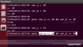 Logical Oparator AND in Ruby