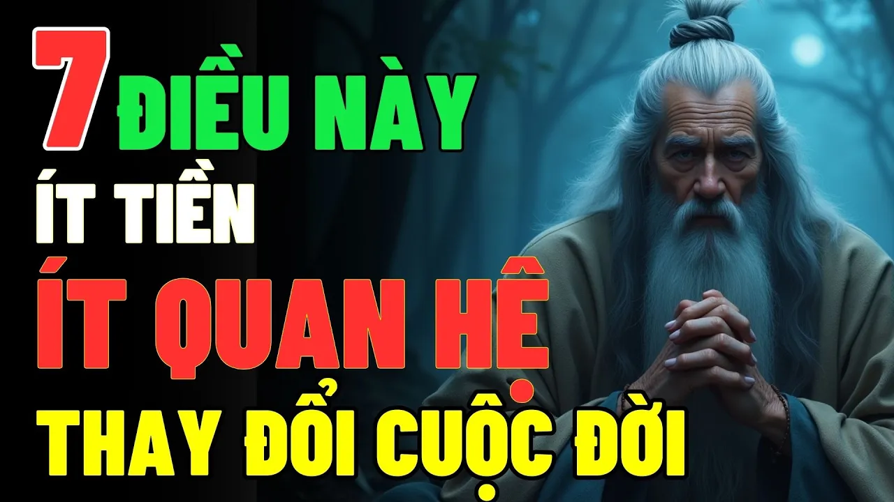 Outline Video 7 ĐIỀU NÀY, NẾU BẠN BIẾT Dù ÍT TIỀN, ÍT QUAN HỆ - Cuộc Đời NHƯ DIỀU GẶP GIÓ | Cổ Nhân Dạy Sống Khôn