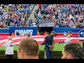 Kenny Garrett playing the US National Anthem on saxophone - New York Giants Game