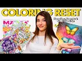 MID-YEAR COLORING RESET Favorite Completed Pages Coloring Regrets 2025 Goal Progress