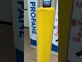 Propane tank replacement at Walmart